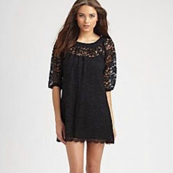 Diane Von Furstenberg Elisabetta Lace Mini Dress - Picture 3 of 16